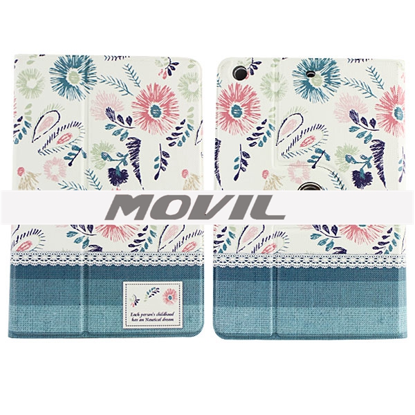 NP-2109 Elegante funda de cuero pu para ipad mini-1